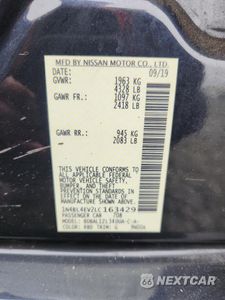 Zdjęcie 12 z 13 samochodu: 2020 NISSAN ALTIMA SL VIN:1N4BL4EV2LC163429 - miniatura