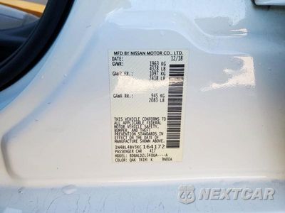 Zdjęcie 12 z 12 samochodu: 2019 NISSAN ALTIMA 2.5 S VIN:1N4BL4BV3KC164172 - miniatura
