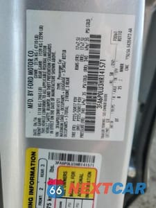 Zdjęcie 12 z 12 samochodu: 2017 FORD FUSION SE HYBRID VIN:3FA6P0LU3HR141571 - miniatura