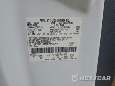 Zdjęcie 14 z 16 samochodu: 2014 FORD F150 VIN:1FTMF1CM6EKD29298 - miniatura