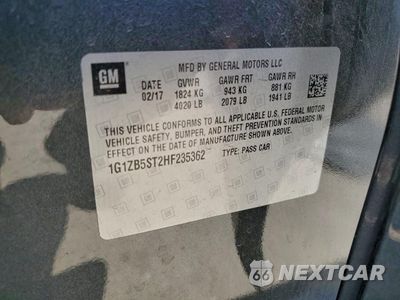 Zdjęcie 12 z 15 samochodu: 2017 CHEVROLET MALIBU LS VIN:1G1ZB5ST2HF235362 - miniatura