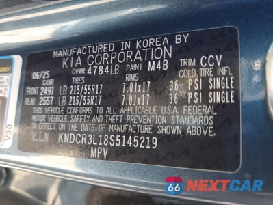 Zdjęcie 13 z 13 samochodu: 2025 KIA NIRO WIND VIN:KNDCR3L18S5145219 - miniatura