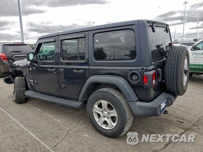 Drugie zdjęcie samochodu z przodu: 2021 JEEP WRANGLER UNLIMITED SPORT VIN:1C4HJXDN6MW606372 - miniatura