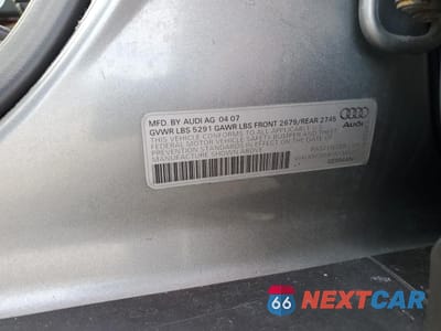 Zdjęcie 12 z 12 samochodu: 2007 AUDI A6 3.2 QUATTRO VIN:WAUDH74F87N158601 - miniatura