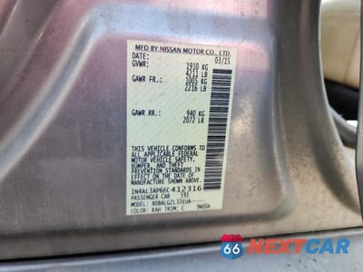 Zdjęcie 12 z 12 samochodu: 2015 NISSAN ALTIMA 2.5 S VIN:1N4AL3AP6FC412316 - miniatura