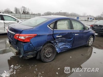 Trzecie zdjęcie samochodu z tyłu: 2017 NISSAN SENTRA S VIN:3N1AB7AP4HY324821 - miniatura