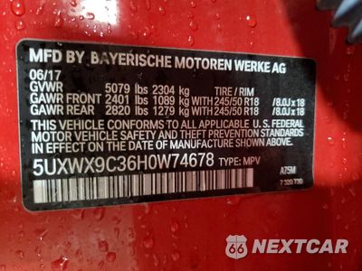 Zdjęcie 12 z 12 samochodu: 2017 BMW X3 XDRIVE28I VIN:5UXWX9C36H0W74678 - miniatura
