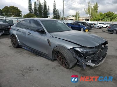Czwarte zdjęcie samochodu z boku: 2022 BMW M3 COMPETITION VIN:WBS33AY08NFM16938 - miniatura