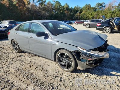 Czwarte zdjęcie samochodu z boku: 2023 HYUNDAI ELANTRA N LINE VIN:KMHLR4AF3PU417673 - miniatura