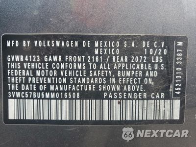 Zdjęcie 12 z 14 samochodu: 2021 VOLKSWAGEN JETTA S VIN:3VWC57BU5MM016508 - miniatura
