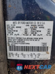 Zdjęcie 13 z 13 samochodu: 2002 FORD F250 SUPER DUTY VIN:1FTNX21F32EB73906 - miniatura