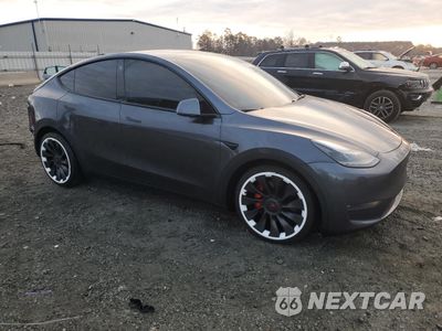 Czwarte zdjęcie samochodu z boku: 2022 TESLA MODEL Y VIN:7SAYGDEF5NF373856 - miniatura