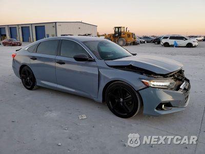 Czwarte zdjęcie samochodu z boku: 2021 HONDA ACCORD SPORT VIN:1HGCV1F30MA058679 - miniatura