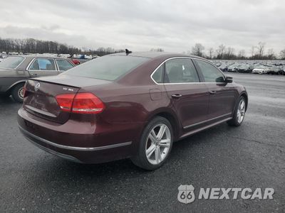 Trzecie zdjęcie samochodu z tyłu: 2013 VOLKSWAGEN PASSAT SEL VIN:1VWCN7A33DC009177 - miniatura
