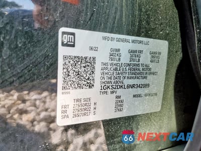 Zdjęcie 14 z 16 samochodu: 2022 GMC YUKON DENALI VIN:1GKS2DKL6NR342089 - miniatura