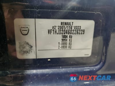 Zdjęcie 13 z 13 samochodu: 2017 RENAULT ALL MODELS VIN:VF1HJD20460226229 - miniatura