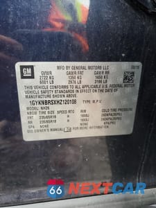 Zdjęcie 13 z 13 samochodu: 2017 CADILLAC XT5 LUXURY VIN:1GYKNBRSXHZ120108 - miniatura