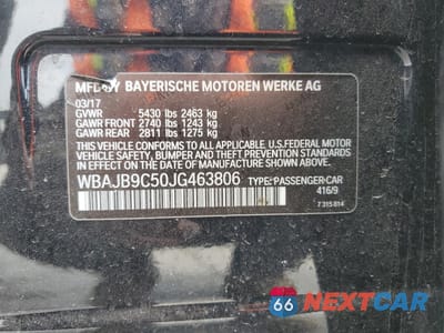 Zdjęcie 13 z 14 samochodu: 2018 BMW M550XI VIN:WBAJB9C50JG463806 - miniatura