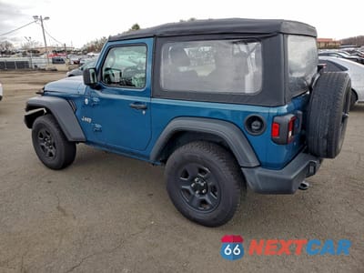 Drugie zdjęcie samochodu z przodu: 2020 JEEP WRANGLER SPORT VIN:1C4GJXAG2LW207586 - miniatura