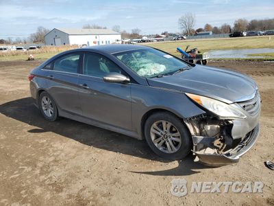 Czwarte zdjęcie samochodu z boku: 2014 HYUNDAI SONATA GLS VIN:5NPEB4AC5EH908227 - miniatura