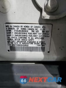 Zdjęcie 13 z 13 samochodu: 2005 ACURA MDX TOURING VIN:2HNYD18955H526122 - miniatura