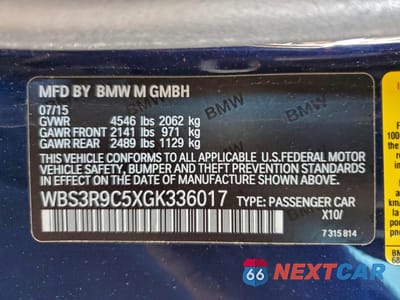 Zdjęcie 13 z 13 samochodu: 2016 BMW M4 VIN:WBS3R9C5XGK336017 - miniatura