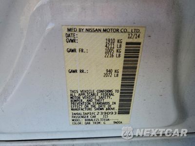 Zdjęcie 12 z 12 samochodu: 2015 NISSAN ALTIMA 2.5 VIN:1N4AL3AP1FC239093 - miniatura