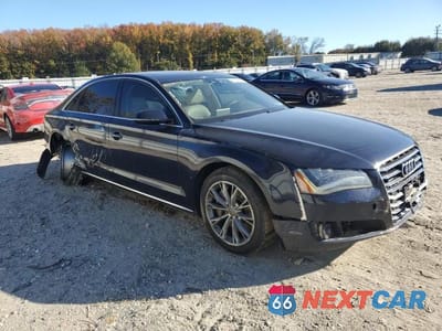 Czwarte zdjęcie samochodu z boku: 2012 AUDI A8 L QUATTRO VIN:WAURVAFD7CN011462 - miniatura