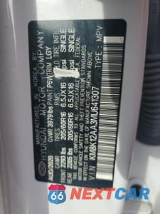 Zdjęcie 14 z 14 samochodu: 2021 HYUNDAI KONA SE VIN:KM8K12AA3MU641307 - miniatura