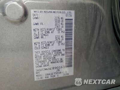 Zdjęcie 13 z 15 samochodu: 2016 NISSAN ROGUE S VIN:5N1AT2MN2GC890163 - miniatura