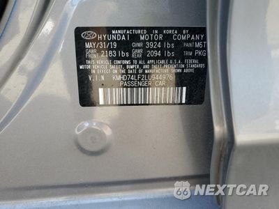 Zdjęcie 12 z 13 samochodu: 2020 HYUNDAI ELANTRA SE VIN:KMHD74LF2LU944976 - miniatura