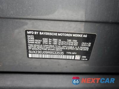 Zdjęcie 14 z 14 samochodu: 2024 BMW X5 XDRIVE40I VIN:5UX23EU09R9S33535 - miniatura