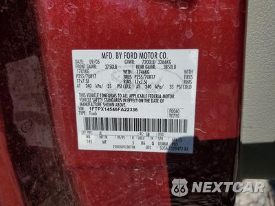 Zdjęcie 12 z 14 samochodu: 2006 FORD F150 VIN:1FTPX14546FA22336 - miniatura