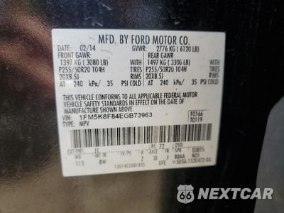 Zdjęcie 13 z 15 samochodu: 2014 FORD EXPLORER LIMITED VIN:1FM5K8F84EGB73963 - miniatura