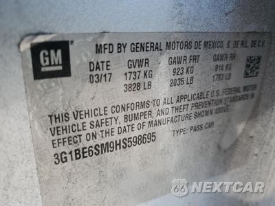 Zdjęcie 12 z 15 samochodu: 2017 CHEVROLET CRUZE LT VIN:3G1BE6SM9HS598695 - miniatura