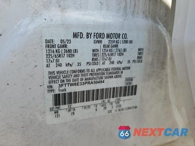 Zdjęcie 13 z 13 samochodu: 2023 FORD MAVERICK XL VIN:3FTTW8E33PRA50494 - miniatura