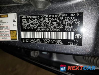 Zdjęcie 13 z 13 samochodu: 2019 TOYOTA PRIUS VIN:JTDL9RFU6K3001060 - miniatura