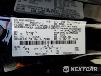 Zdjęcie 14 z 16 samochodu: 2017 FORD FOCUS SE VIN:1FADP3K22HL282509 - miniatura