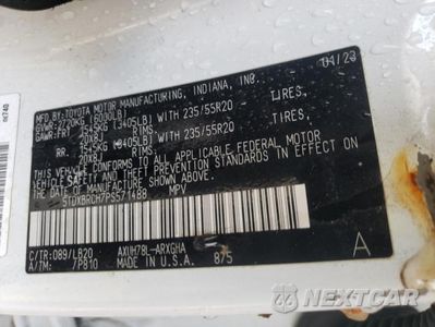 Zdjęcie 13 z 13 samochodu: 2023 TOYOTA HIGHLANDER HYBRID LIMITED VIN:5TDXBRCH7PS571488 - miniatura