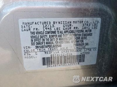 Zdjęcie 13 z 13 samochodu: 2014 NISSAN SENTRA S VIN:3N1AB7AP0EL622548 - miniatura