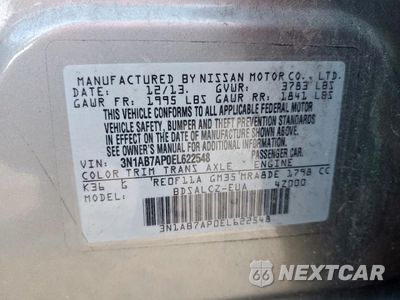 Zdjęcie 13 z 13 samochodu: 2014 NISSAN SENTRA S VIN:3N1AB7AP0EL622548 - miniatura