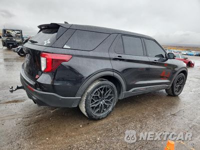 Trzecie zdjęcie samochodu z tyłu: 2021 FORD EXPLORER ST VIN:1FM5K8GC4MGA15964 - miniatura