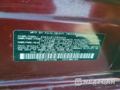 Zdjęcie 13 z 13 samochodu: 2017 SUBARU CROSSTREK LIMITED VIN:JF2GPAKC5HH259332 - miniatura