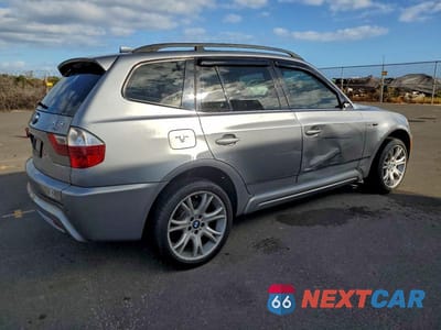 Trzecie zdjęcie samochodu z tyłu: 2007 BMW X3 3.0SI VIN:WBXPC93487WF23319 - miniatura