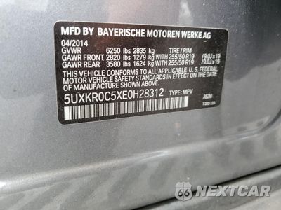 Zdjęcie 12 z 14 samochodu: 2014 BMW X5 XDRIVE35I VIN:5UXKR0C5XE0H28312 - miniatura