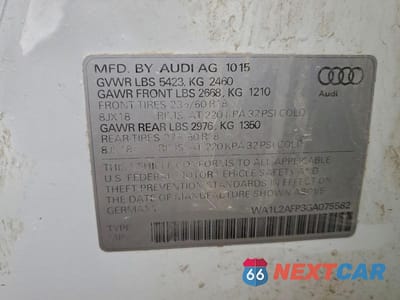 Zdjęcie 13 z 13 samochodu: 2016 AUDI Q5 PREMIUM PLUS VIN:WA1L2AFP3GA075582 - miniatura