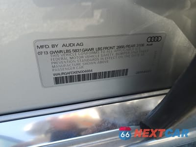 Zdjęcie 12 z 14 samochodu: 2014 AUDI A8 L QUATTRO VIN:WAURGAFDXEN004664 - miniatura