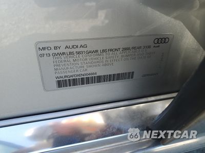 Zdjęcie 12 z 14 samochodu: 2014 AUDI A8 L QUATTRO VIN:WAURGAFDXEN004664 - miniatura