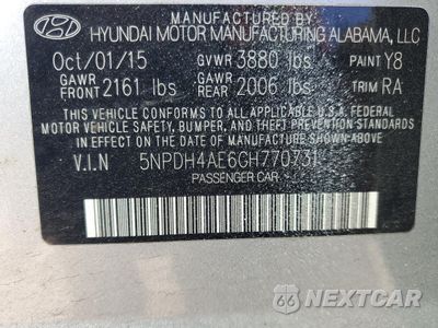Zdjęcie 13 z 14 samochodu: 2016 HYUNDAI ELANTRA SE VIN:5NPDH4AE6GH770731 - miniatura