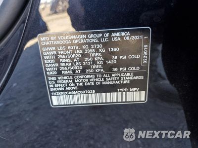 Zdjęcie 13 z 15 samochodu: 2021 VOLKSWAGEN ATLAS SE VIN:1V2KR2CA9MC607029 - miniatura